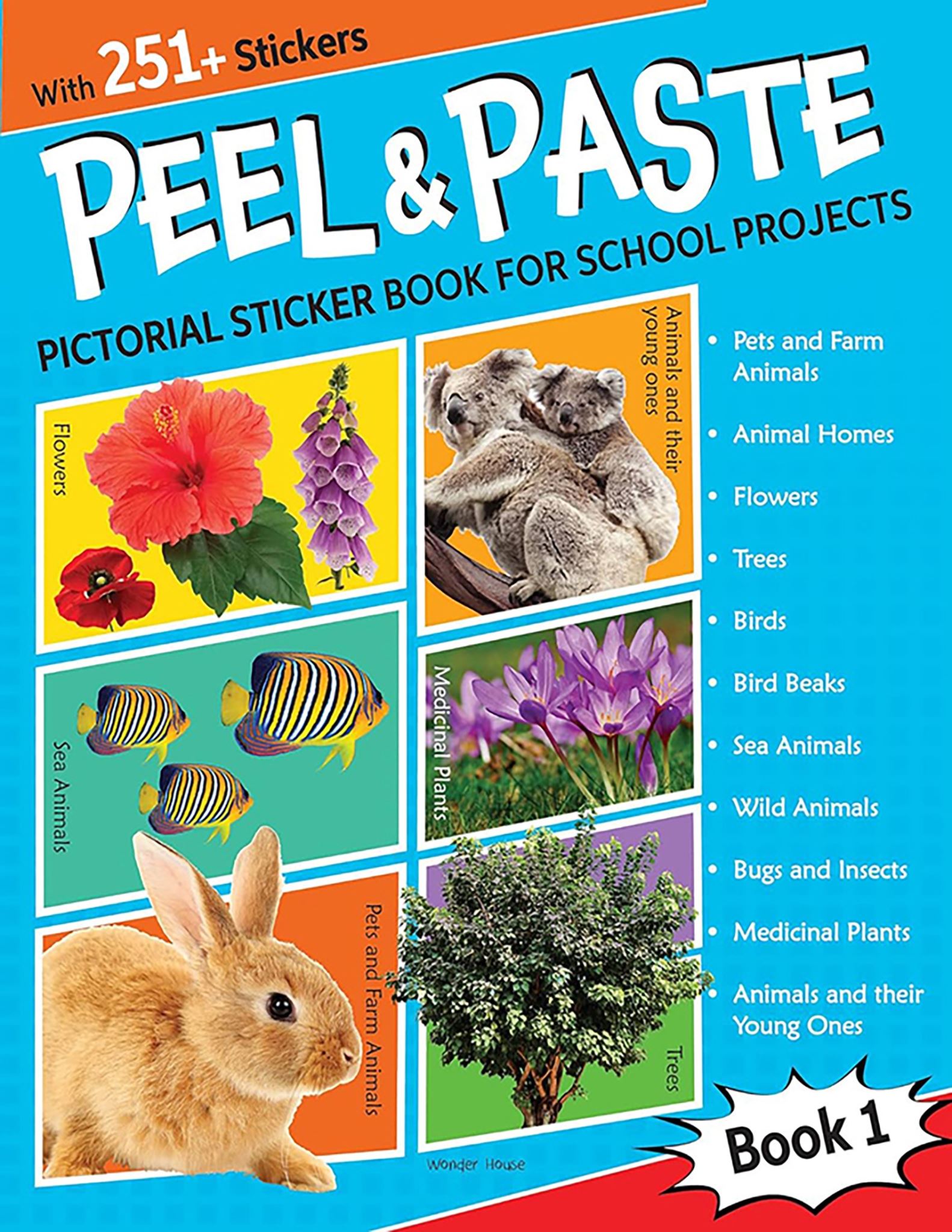 Peel & Paste - Pictorial Sticker Book For School Projects - Book 1