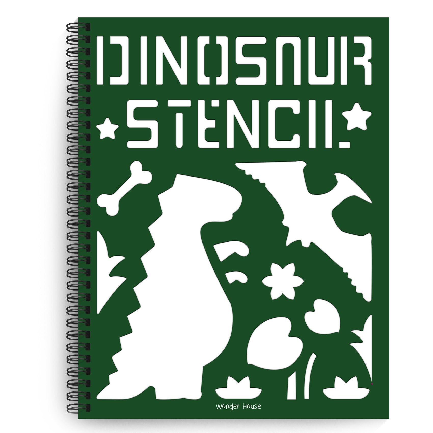 Stencil Book: Dinosaur