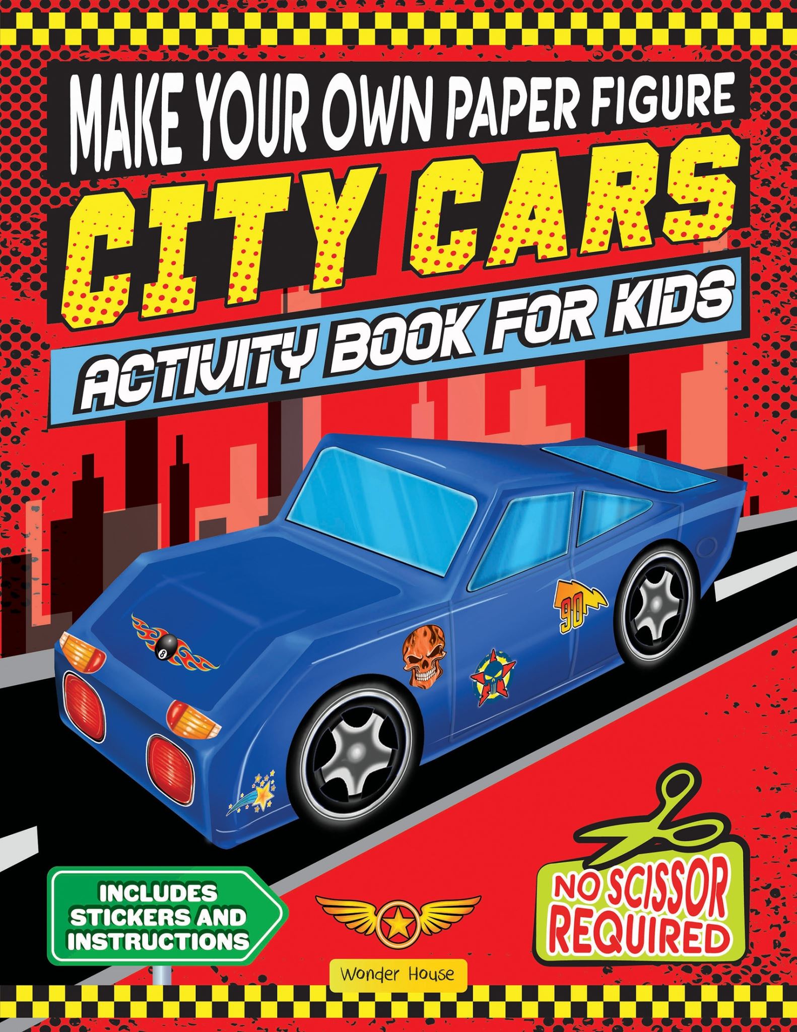 Make your own Paper Figure - City Cars (Activity Book for kids)