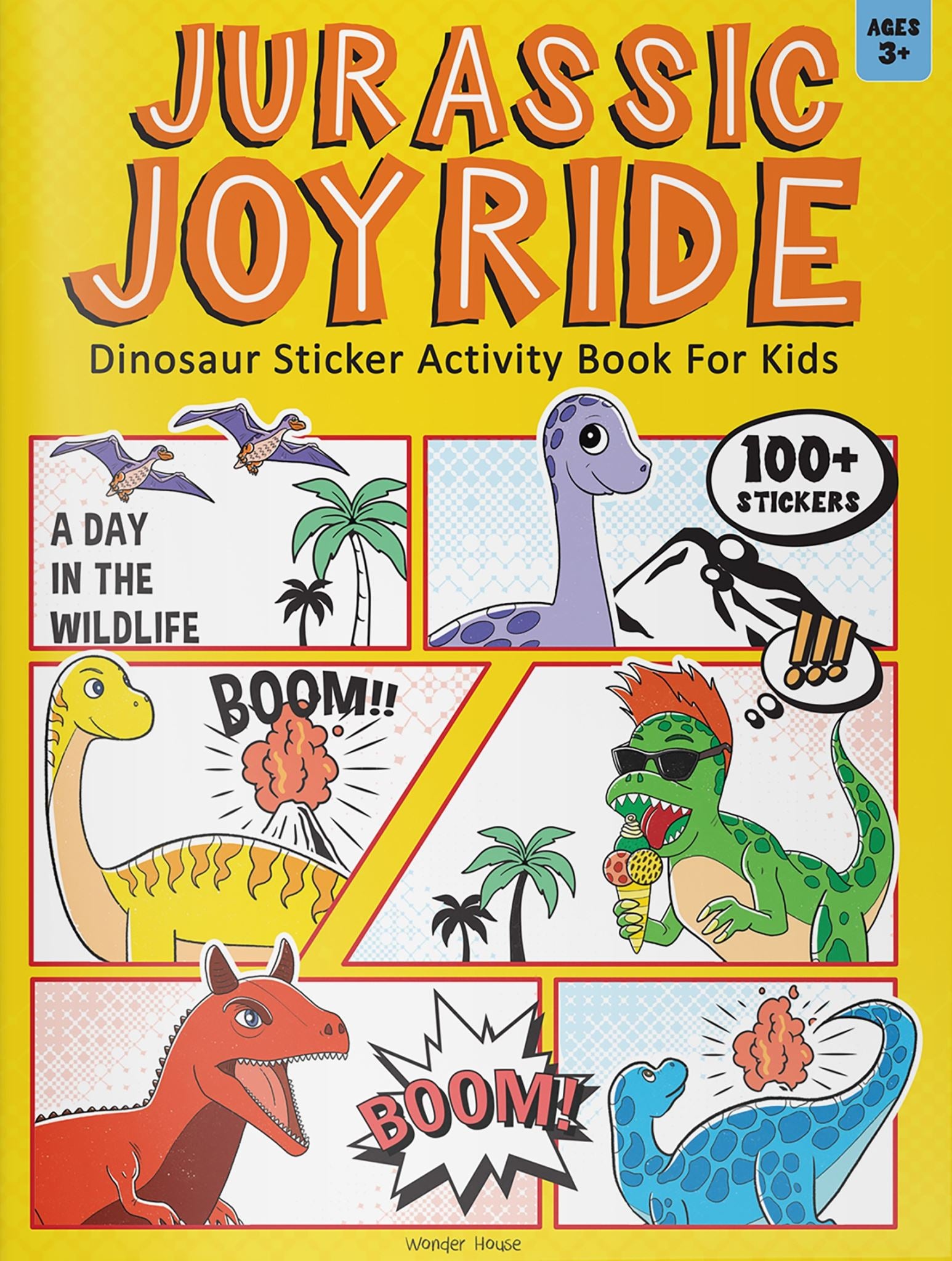 Jurassic Joyride Dinosaur Sticker Activity Book For Kids