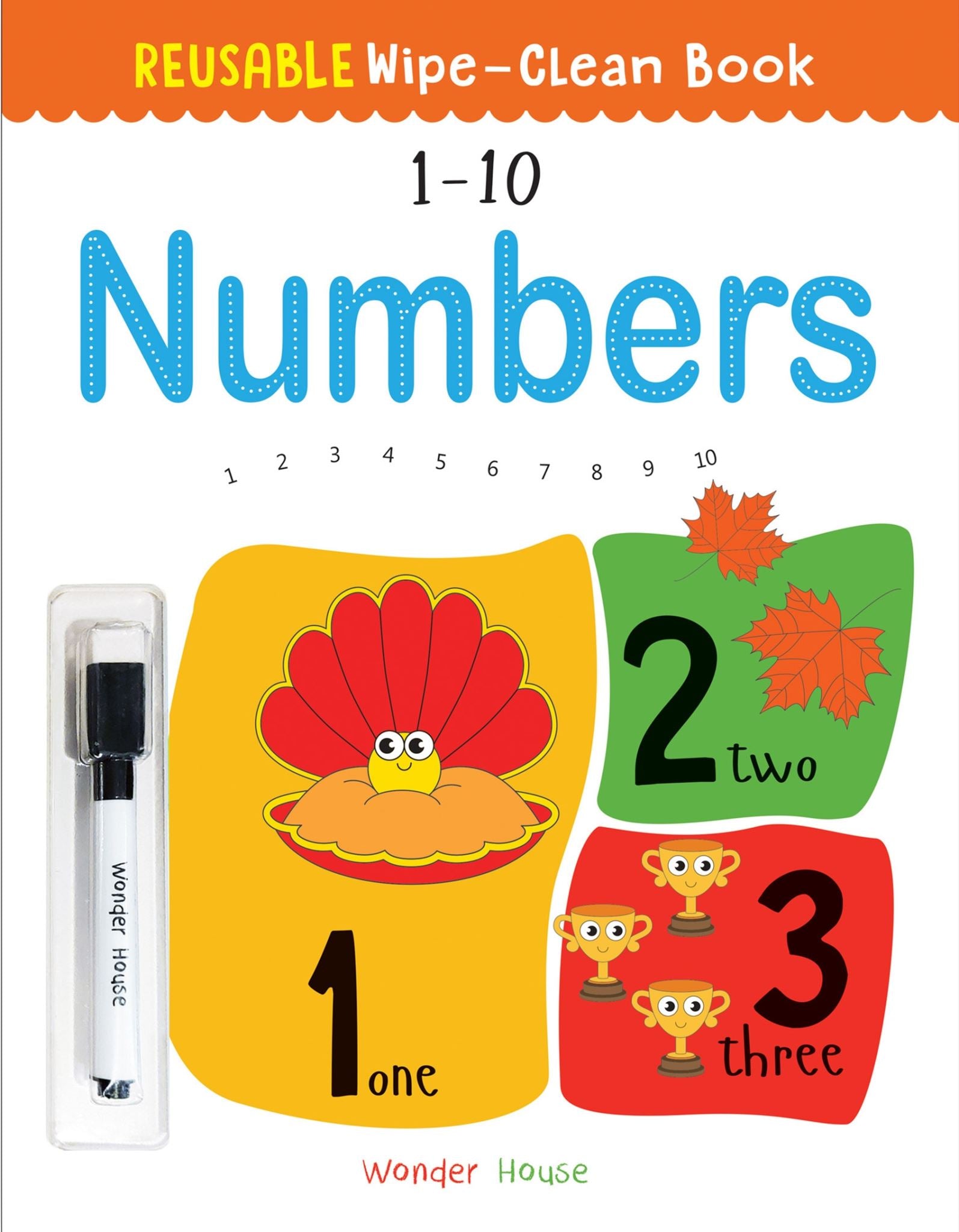 Reusable Wipe And Clean Book 1-10 Numbers