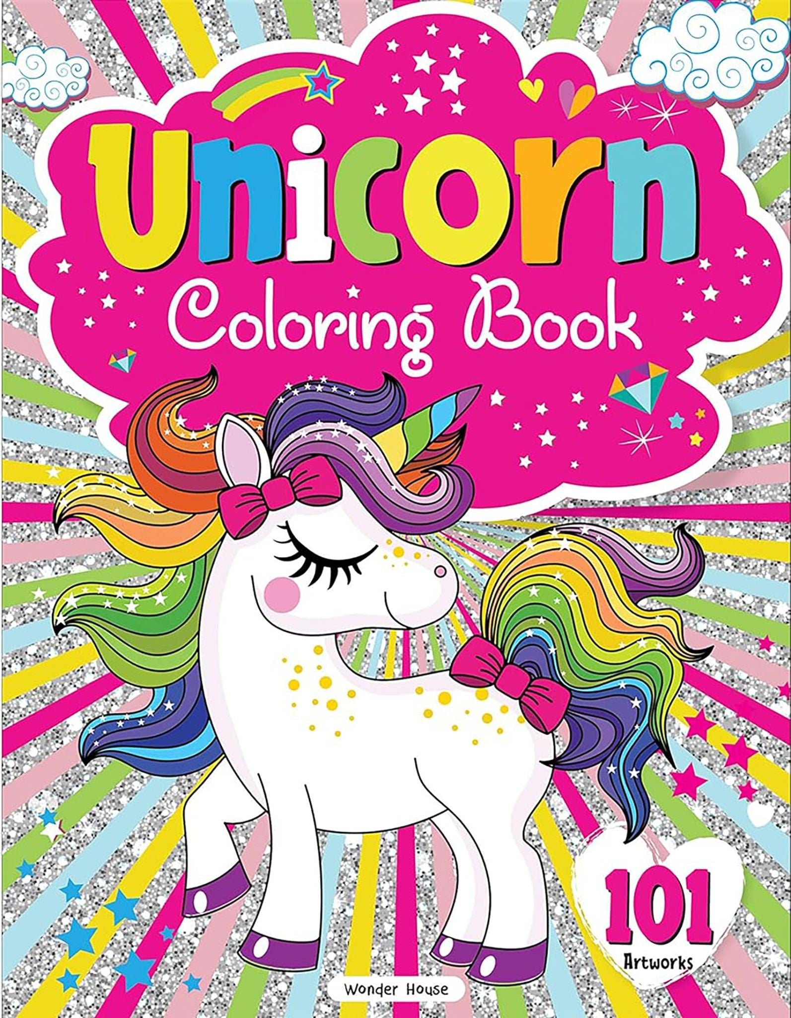 101 Unicorn Colouring Book