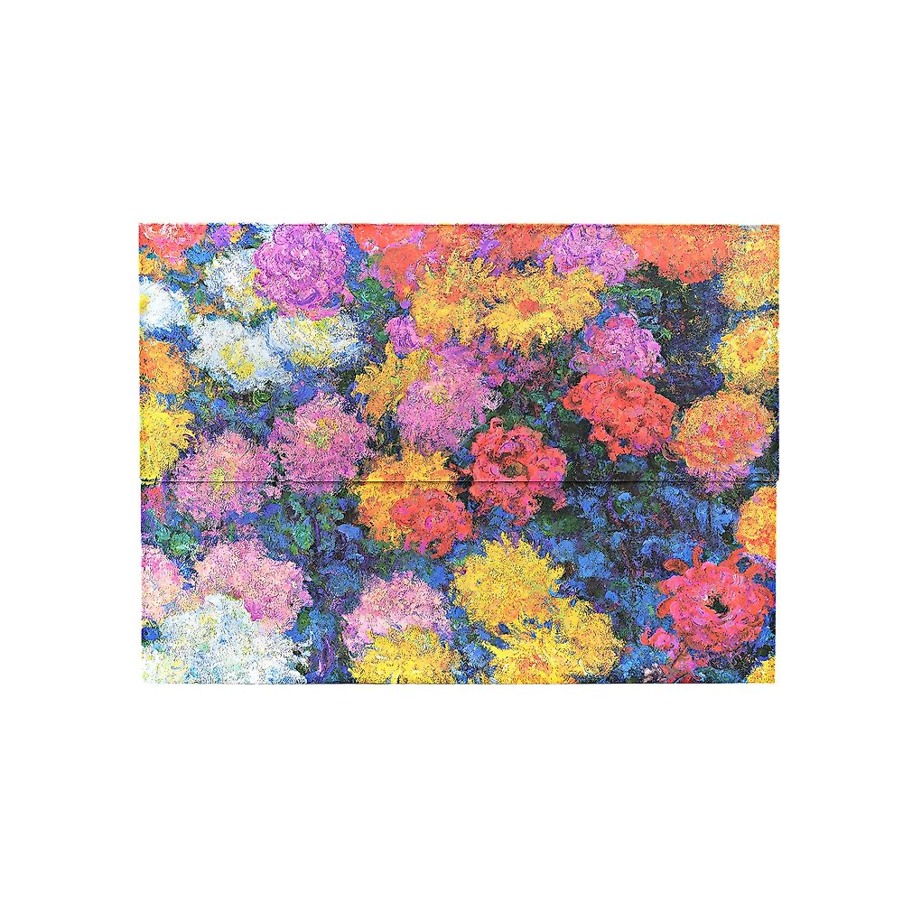 Monet s Chrysanthemums Document Folder (Wrap Closure)