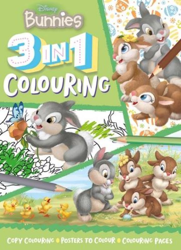 Disney Bunnies: 3 in 1 Colouring
						    (Paperback)