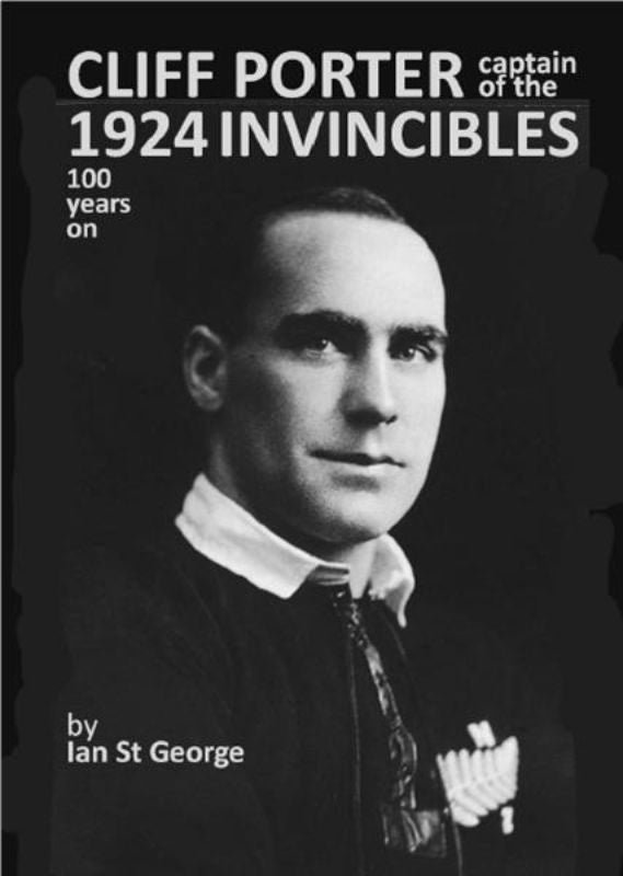 Cliff Porter Captain of the 1924 Invincibles 100 Years On