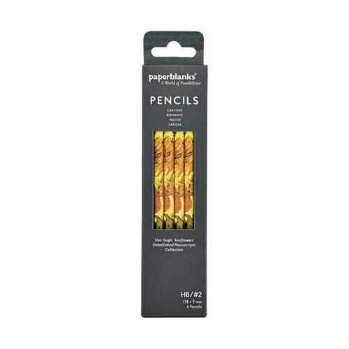 Van Gogh, Sunflowers Pencils 4 Copy Pack