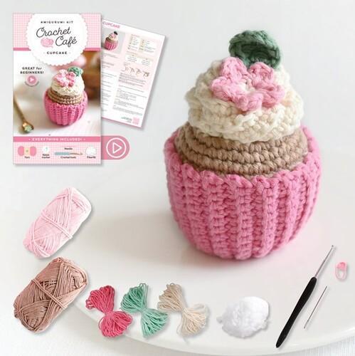 Crochet Cafe Amigurumi Kit Cupcake - Craft Book