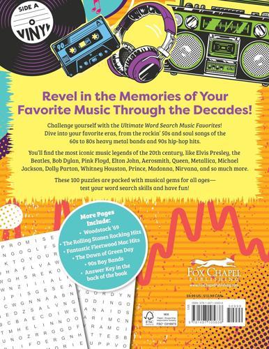 Ultimate Word Search Music Favorites - by Fox Chapel Publishing - Paperback