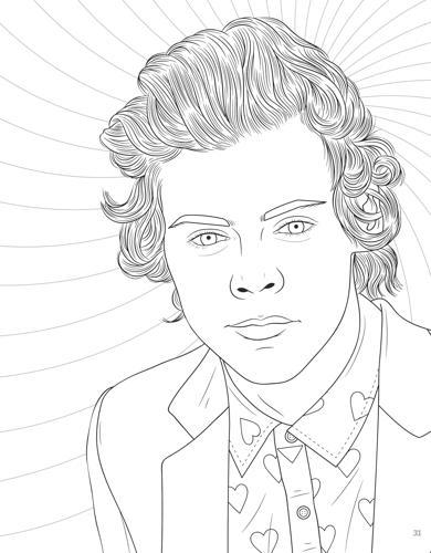 Super Fabulous Harry Styles Coloring and Activity Book - by Ava Moore Paperback