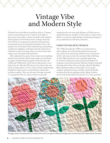 Vintage Vibe Quilts and Projects - Craft Book - by Louise Papas - Paperback