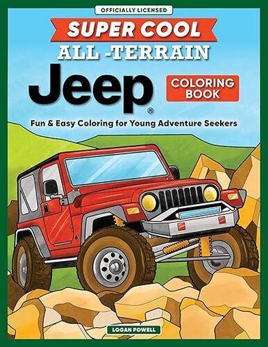 Super Cool All Terrain Jeep Coloring Book - by Logan Powell - Paperback
