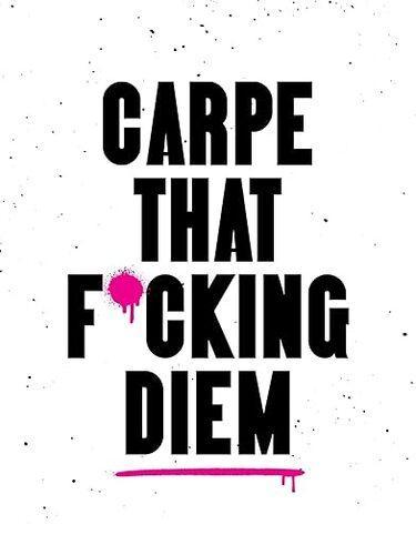 Carpe That F*cking Diem - by Summersdale Publishers - Hardcover