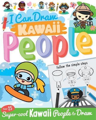 I Can Draw Kawaii People - Children's Book - by Paul Calver - Paperback