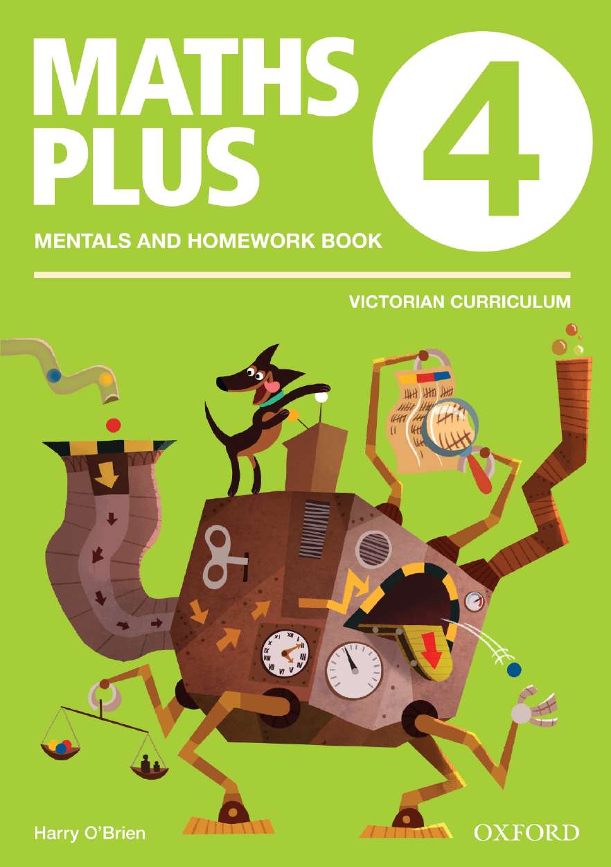 Maths Plus VIC Aus Curriculum Edition Mentals & Homework Book 4 2016
